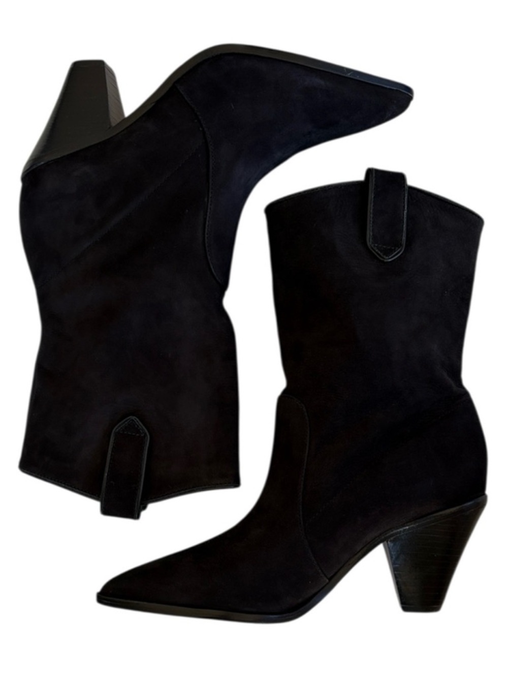 NWT SCHUTZ Leather Mackie Boots Black Size 9.5 Retail $218.00
